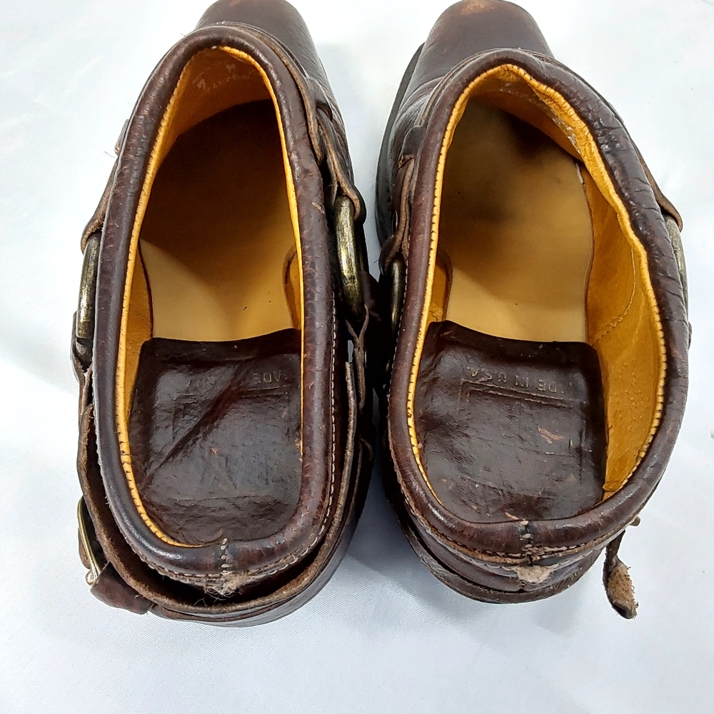 Frye Western Belted Harness Mule Slides - Picture 6 of 14
